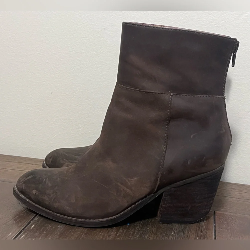 Jeffrey Campbell Rosmore Brown Leather Boots Booties Handmade Ibiza Women size 7